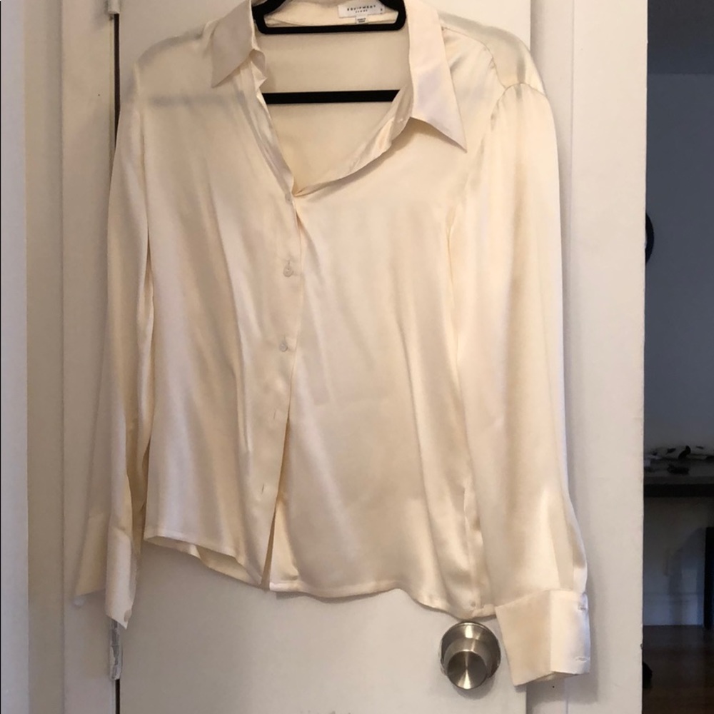 Equipment satin blouse